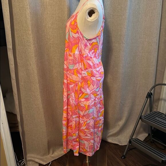 Floral Pink Spaghetti Strap SunDress - Picture 3 of 3